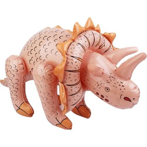 70CM Inflatable Triceratops Dinosaur Pool Beach Toy Kids Children Party Decorations