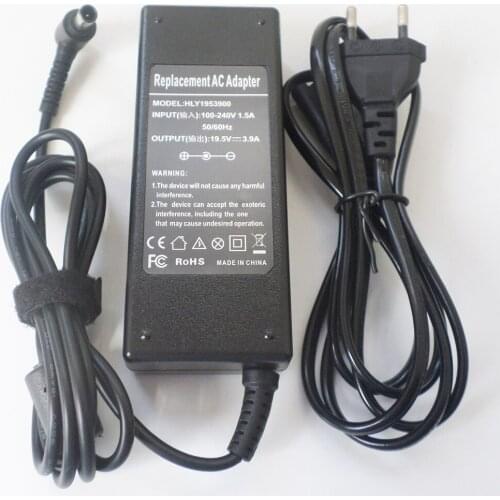 76W AC Adapter Charger Power Supply Cord For Sony Vaio VGN-SR SZ AX BX BZ FE FJ FS FZ CR CS NR NW S3 S4 S5 Z A E C N Series 3.9A