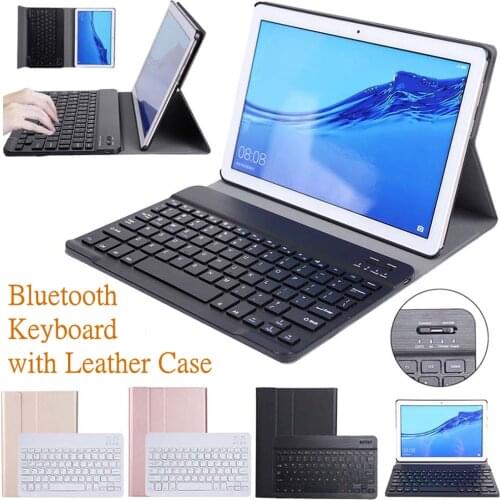 Bluetooth Keyboard Case for Huawei MediaPad T5 10 10.1 inch AGS2-W09 W19 L09 L03 Detachable Keyboard Leather Stand Cover Funda