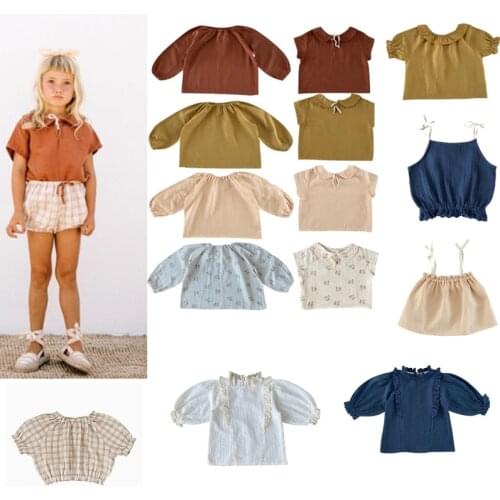 Kids T-shirt Liilu Brand Tops Baby Girls Shirts Long Sleeve Children Linen Boys Clothes Girl Tees 2021 New Summer Thanksgiving