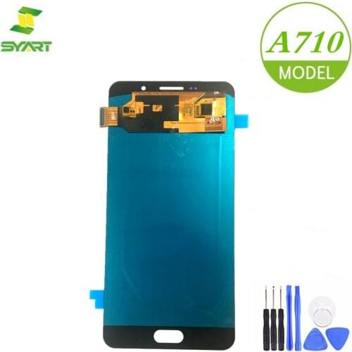 For Samsung Galaxy A7 2016 A710 AMOLED Display + Touch Screen Digitizer Assembly + Free Tools For Galaxy A710 A7 2016 Screen