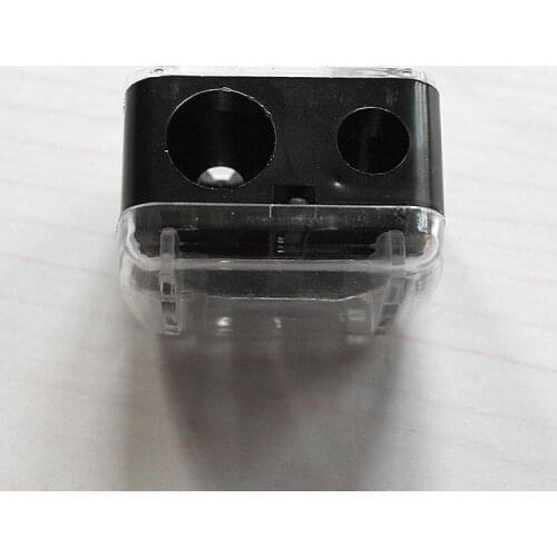 Makeup Pencil Double Holes Cosmetic Sharpener Pencil Sharpener Beauty Pen Eyeliner 2PCS Black Cosmetic Brush Eyeliner Pencil