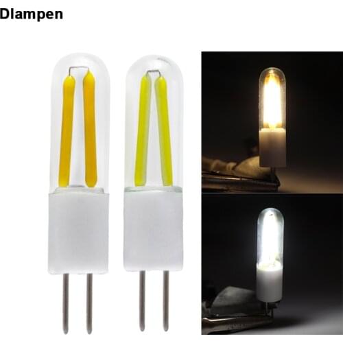 Mini long G4 led bulb light filament spotlight super glass shell Ac Dc 12V cob energy saving lamp Replace halogen lamps 12 volts
