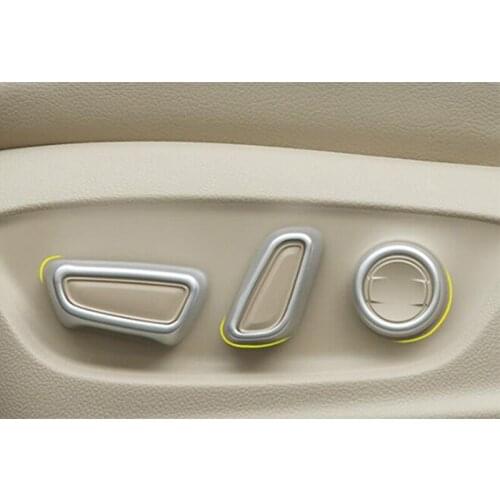 ABS Matte For Toyota Camry 2018 2019 Accessories Car Seat Adjustment Switch Button Cover Trim Sticker Car Styling 6Pcs