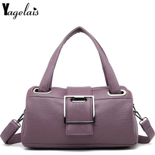 Dress Womens Leather Bag For Business Big Shoulder Bags Women Messenger Bags Women Famous Brand Handbags Simple Bag Female