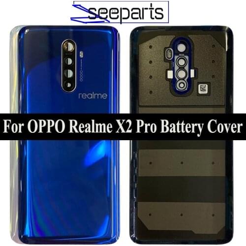 New Original 6.5" For OPPO Realme X2 Pro Battery Cover For Realme X2 Pro Back Cover Door Housing Battery Door Cover
