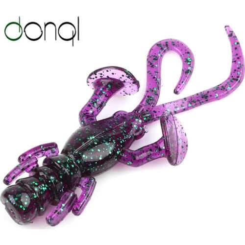 DONQL 10pcs Soft Fishing Lure Artificial Silicone Jigging Bait 50mm Easy Shiner Wobbler Swimbait Worm Carp Fishing Lures Tools