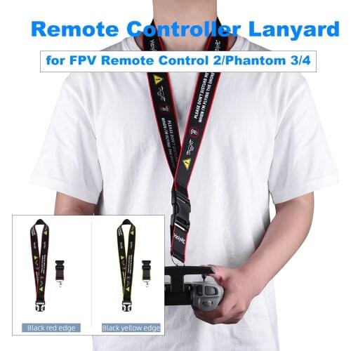 Drones Remote Control Neck Lanyard for DJI FPV Combo Hook Holder Strap Phantom 3/4 Safety Strap Belt Sling Mount Accessories