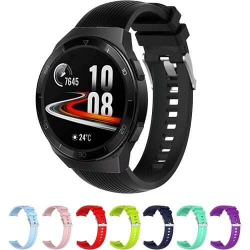 Silicone Soft Strap for Huawei GT 2 46MM GT2E Smart Watch Wearable Wrist Bracelet for Huawei GT2 GT Watchband Strap Accessories