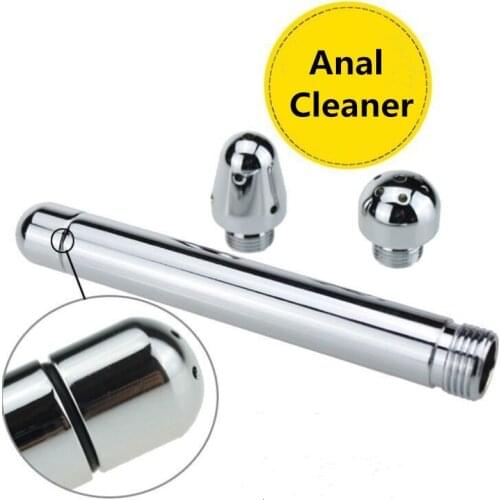 3 Styles Head Stainless Steel Bidet Faucets Rushed Anal Douche Shower Cleaning Enemator Enema Metal Anal Cleaner Butt Plugs Tap