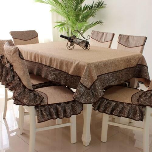 2 models modern Pastoral Table Cloth with Lace Cotton European style Rectangular Dinning Tablecloths Cover Home Decor