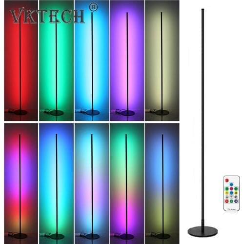 80cm Modern LED Corner Lamp Remote Bedside Control Multi-Modes Background Atmosphere Indoor Art Decor Lighting Standing Lamp