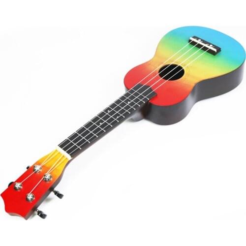 21 Inch Ukulele Mahogany Cartoon Hand Drawn Concert Ukulele Beginner Ukulele for Adults Children UK2148