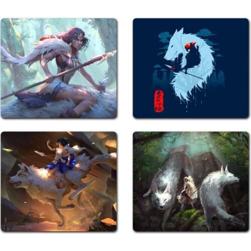 Anime Princess Mononoke Unique Desktop Pad Game Mousepad Non slip Cushion Square Thickness 2mm