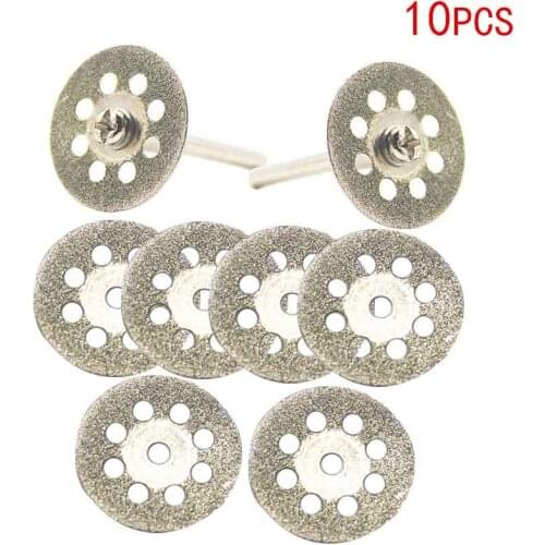 20mm 25mm 30mm Dremel Accessories diamond grinding wheel 10pcs mini circular saw cutting disc Diamond Abrasive disc