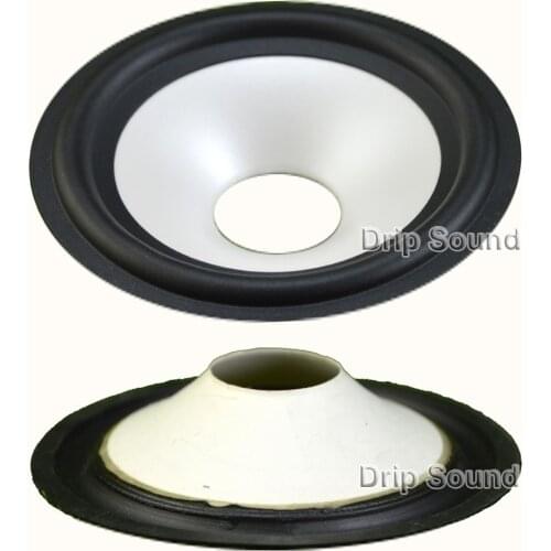 2pcs 4" inch 100mm 25.5mm Core Speaker Cone Paper Basin Woofer Drum Paper Rubber Edge Trumper Bass Repair Parts