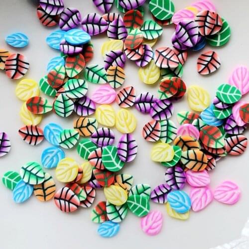 400 pieces of mixed clay petal leaf craft flat back scrapbook decoration DIY nail decoration embellishments