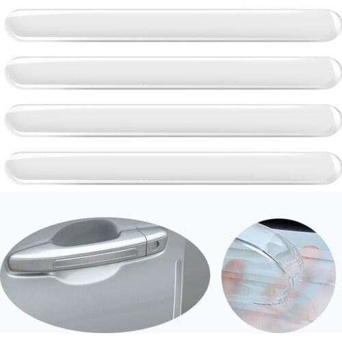 8 Pcs Car Door Edge Transparent Anti Scratch Protection Strip Rearview Mirror Bumper Anti Collision Protection Sticker