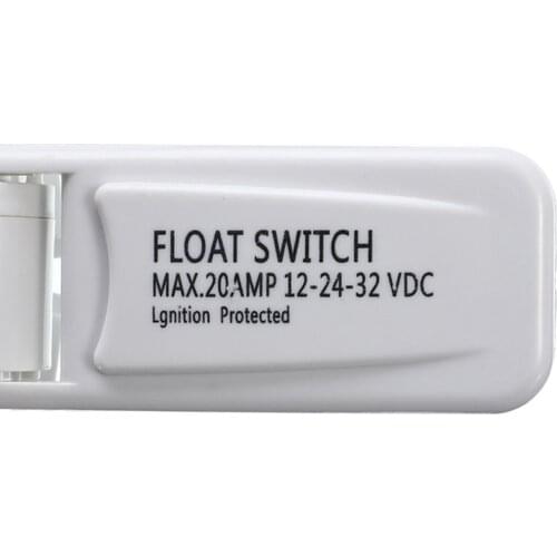 20 AMP Automatic Bilge Pump Float Switch DC Water Level Controller White