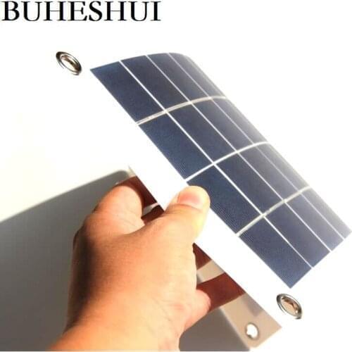 BUHESHUI 12W 12V Solar Panel Semi-flexible Polycrystalline Solar cell Module DIY Soar Battery Charger 50pcs /lot