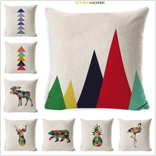 GY0584 Animals Cushion Case (No Filling) 1PC Polyester Home Decor Bedroom Decorative Sofa Car Throw Pillows