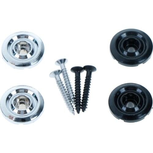 IRIN 2Pcs/set Round Chrome Bass Guitar String Tree Retainer Short Shaft Round Bass Guitar String Retainer Tree