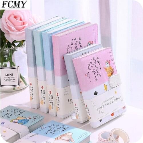 Kawaii Animal Notebook Cute Planner Colorful Cartoon Inners Soft Cover Note Pad Diary School Supplies Agenda 2021 Journal