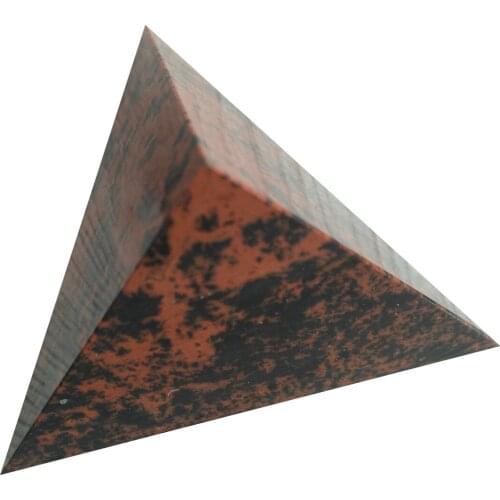 Red Obsidian Tetrahedron Pyramid Stone Stones Crystals Pyramide Wicca Cristal Islande Pierre Naturelle Cristaux Healing Home