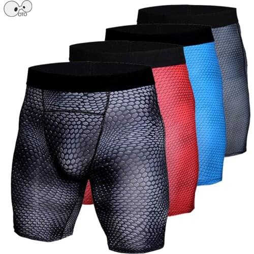 Running Tights Mens Short Workout Leggings Sports Fitness Compression Shorts Skin Tight Quick Dry Training Gym Cycle Short Pants