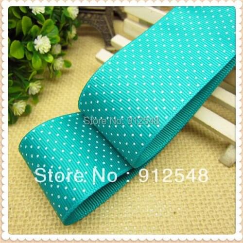 MNYD1,Dot print Ribbon rib belt, DIY handmade headdress 38MM , 10 yards