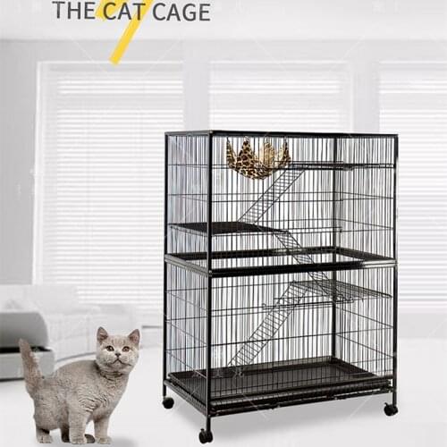 Cat Cage Cat Villa Large Cat Litter Home Use Two-layer Three-layer Four-layer Litter Large House Room Small Pet 93x57x140cm