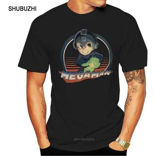 New Mega Man Rare Video Game Men T Shirt L Classic Megaman $25 Black Blue New Cool Tee Shirt