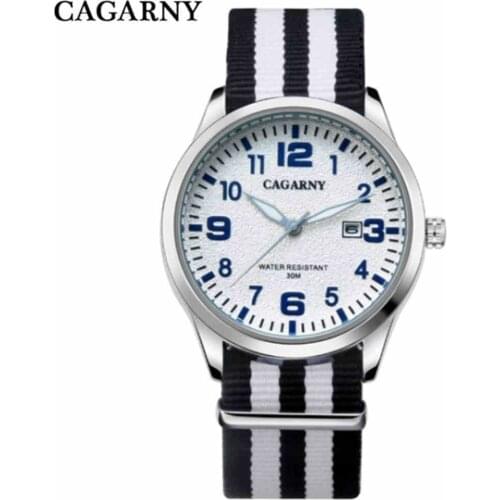 CAGARNY New Luxury Men Watch Brand Fashion Watches Ultra Thin nylon Band Quartz Wristwatch casual sports watch relogio masculino