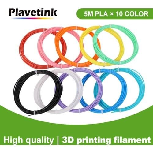 Plavetink 10 color/set 3D Pen Filament ABS/PLA 1.75mm Plastic Rubber Printing Material For 3D Printer Pen Filament 50 meter
