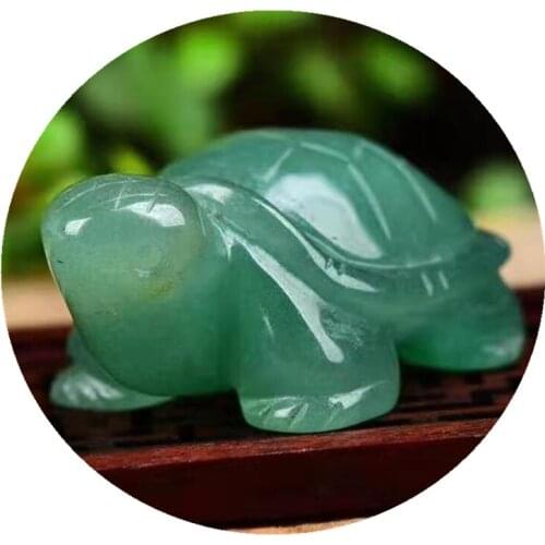Natural aventurine tortoise crystals and stones hand carved quartz minerals gemstones reiki decoration