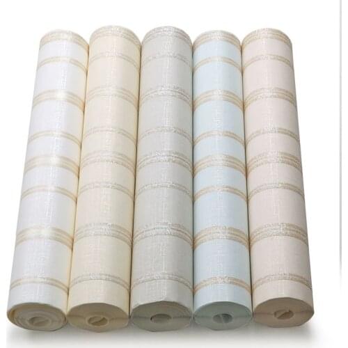 Embossed Wallpaper for Walls 3 D Modern Wallcovering Papel De Parede 3d Stripe Wall Paper Roll Glitter Non-woven Background