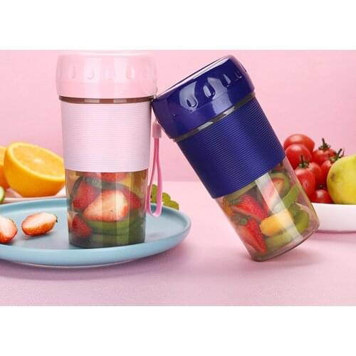 Portable Electric Juicer Small Fruit Cup Food-Blender Processor Mixer 300ML Mini USB Rechargable 40 Seconds Of Quick Juice Maker
