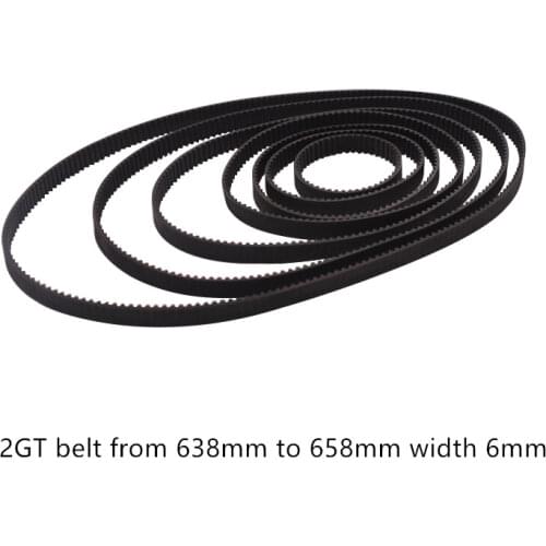 3D printer belt GT2 closed loop rubber 2GT timing 580 582 584 586 588 590 592 594 596 598 600 Length 580mm 582mm 600mm width 6mm