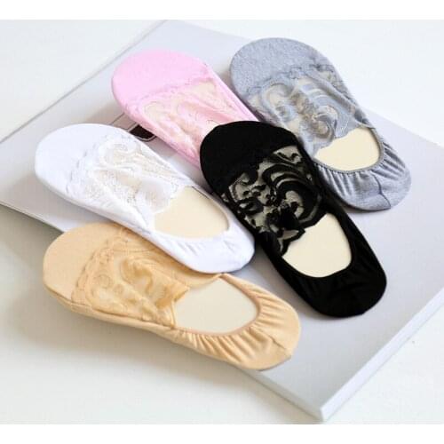 5 pair/lot women shocks spring Summer Mesh lace fashion styl girls Woman 's boat socks