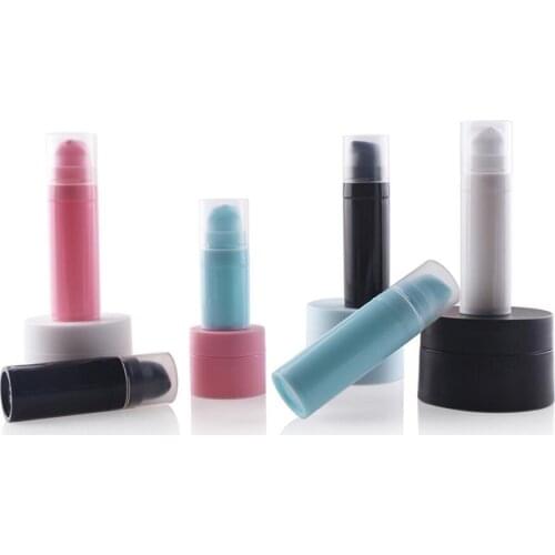 15ML airless bottle for serum/foundation/emulsion /sample packing plastic bottle testing bottle for cosmetic packing