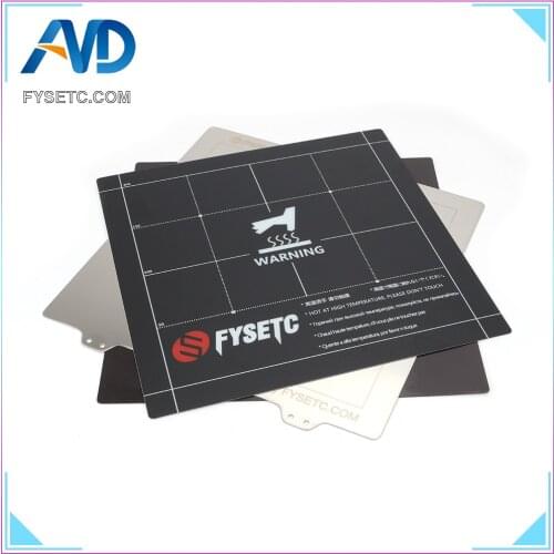 220x220mm Fles Magnetic Heatbed Build Surface B Plate Sheet + Spring Steel Sheet +Plate Sticker For Wanhao i3 Anet A8 A6 Ender 5