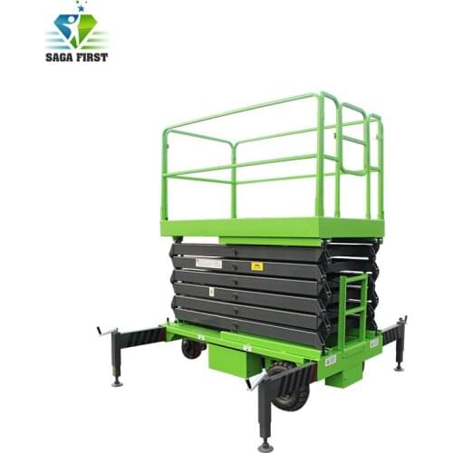 500kg 10m Full Electric Lift Mobile Scissor Lift Platform