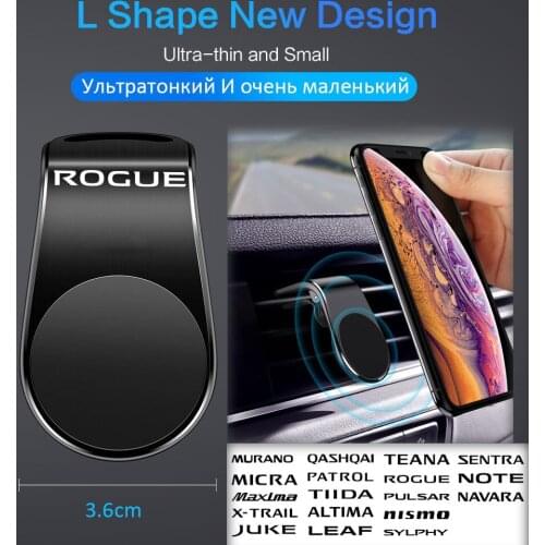 Car Phone Holder Phone In Car Mobile Support Magnetic Phone Mount Stand For Nissan Rogue accessories