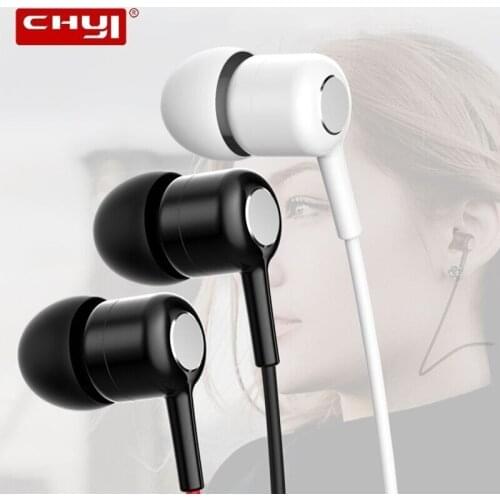 CHYI Earphones Music Earbuds Stereo Gaming Earphone for Xiaomi Phone with Microphone for iPhone 5s iPhone 6 Computer