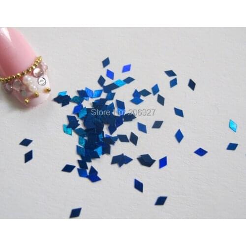 GD24-5 20g/bag Cute Laser Blue Small Diamond Nail Art Shinny Glitter Cute Decoration Nail Art Decoration