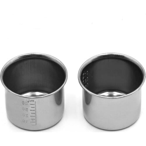 304 stainless steel instrument medication cup, liquid measuring cup with a scale 40ml liquid measuring cup