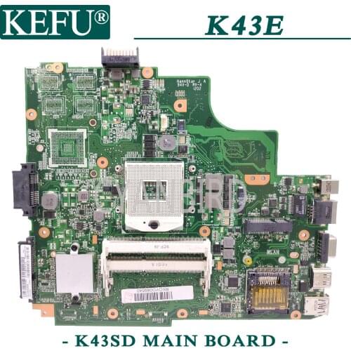 KEFU K43SD original mainboard for ASUS K43E A43E K43S HM65 Laptop motherboard