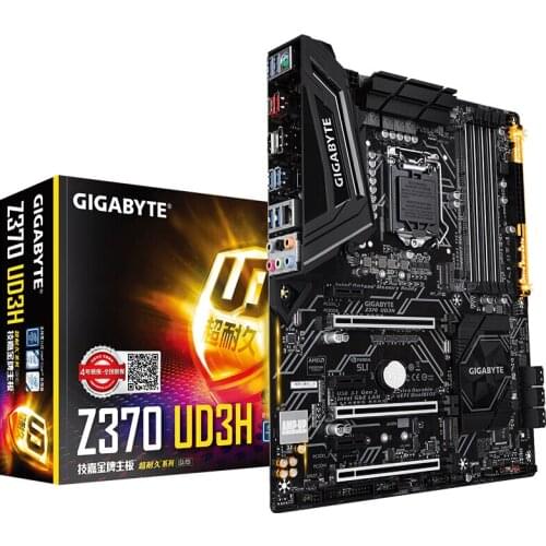For Gigabyte GA-Z370 UD3H Z370 UD3H Motherboard LGA1151 DDR4 Z370 Support i3 8100 i5 8500 I7 8700