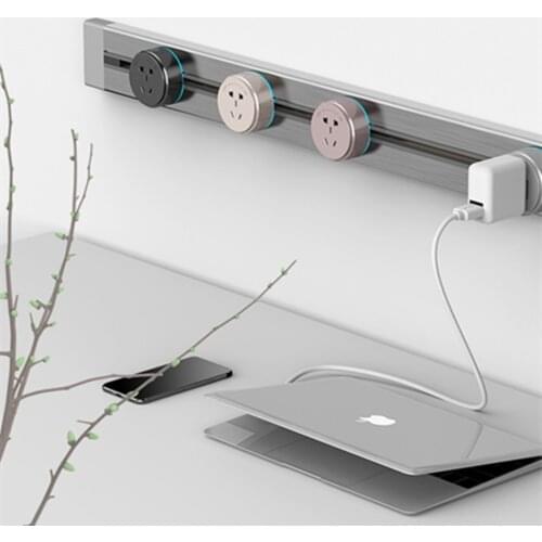 Power Track Socket Multi-function Row Plug-in Board Wiring Usb Drag Wire EU UK US WIFI Switch