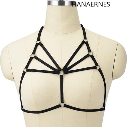 Fashion Adjustable Sexy Erotic Pastel Goth Body Harness Bdsm Collar Bondage Pole Dance Fantazi Lingerie Sexy Body Harness